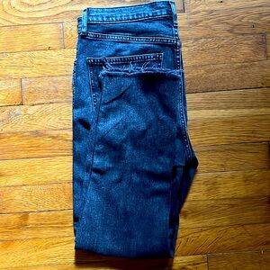 Black Denim Cigarette High rise